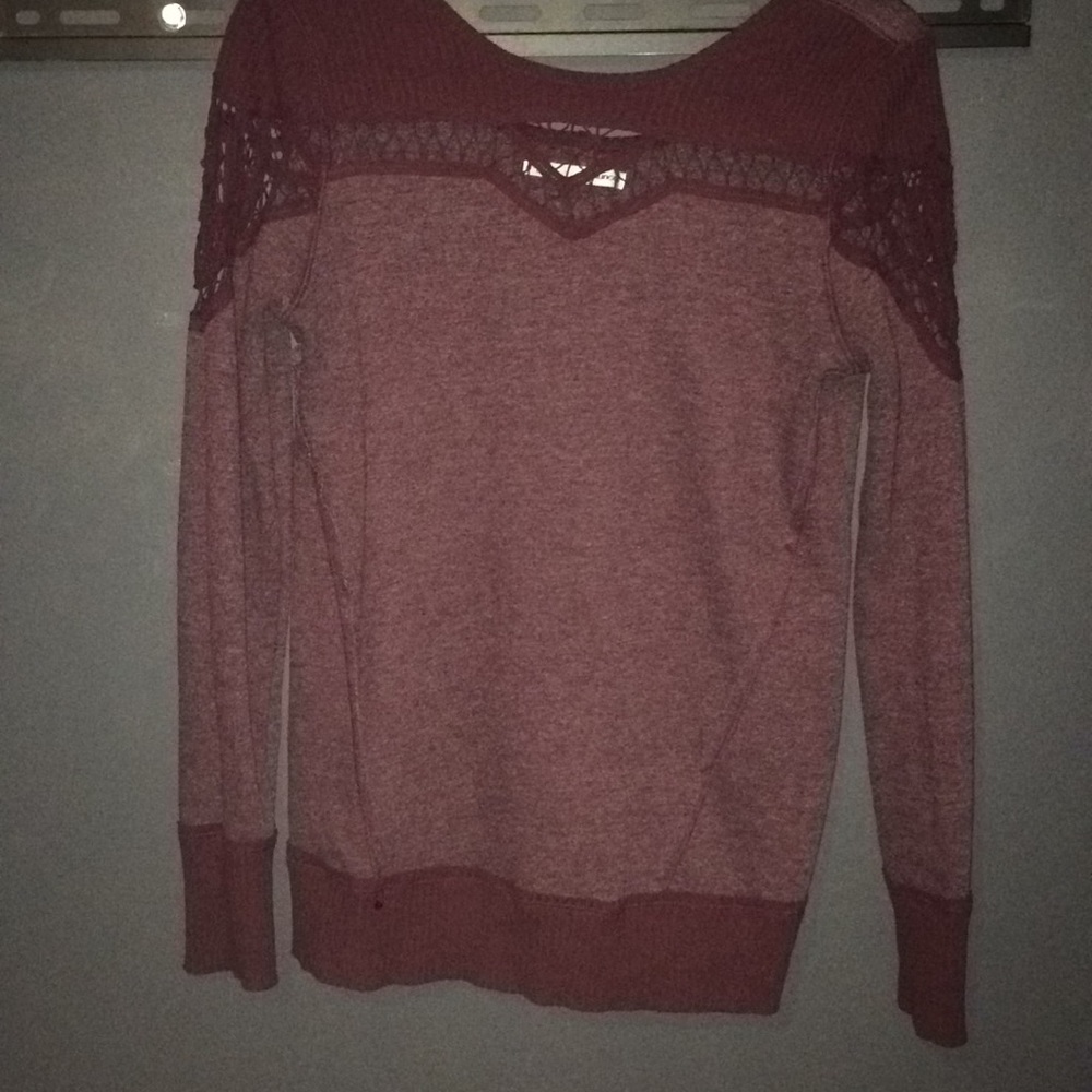 Burgundy sweater